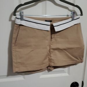 Wild Fable Tan Shorts with White and Black Trim